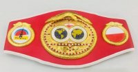 Pas mistrzowski boksu - haftowane trzy kółka ze wzorami.